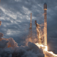 A launch of the Falcon Heavy’s smaller cousin, the Falcon 9 (Image: SpaceX)